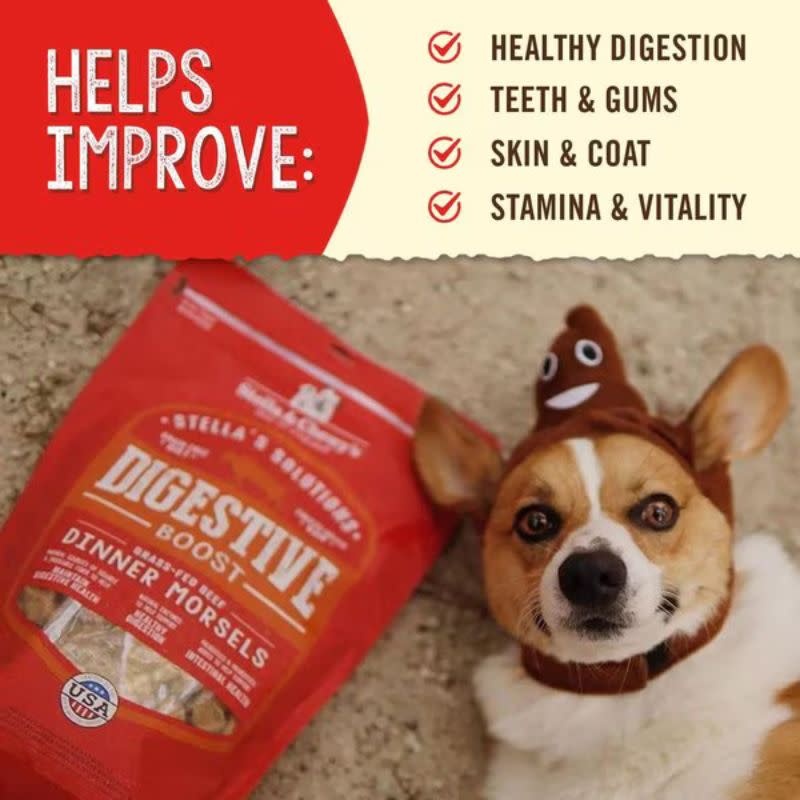 STELLA'S SOLUTIONS Digestive Boost Grass-Fed Beef Dinner Morsels for Dogs 13oz