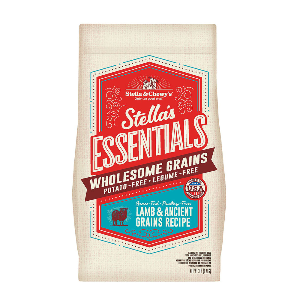 STELLA & CHEWY'S Dry Dog Food Essentials Grass-Fed Lamb and Ancient Grains