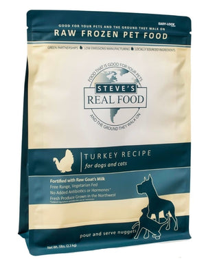 STEVES REAL FOOD Turkey Frozen Nuggets Dog and Cat Food