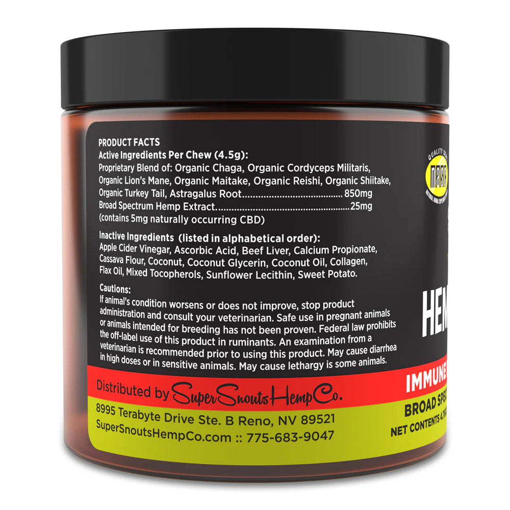 SUPER SNOUTS Broad Spectrum 5mg Chew Immune Support