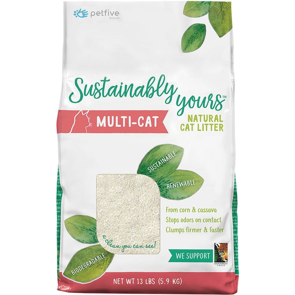 SUSTAINABLY YOURS Clumping Multi-Cat Natural Cat Litter