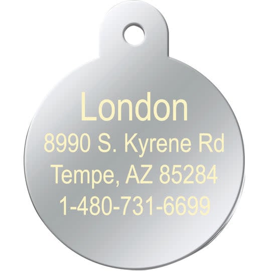 QUICK-TAG Chrome Plated Brass Circle