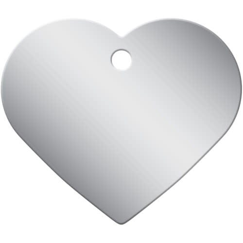 QUICK-TAG Chrome Plated Brass Heart