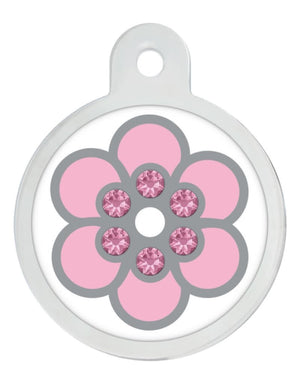 QUICK-TAG Pink & White Epoxy Flower