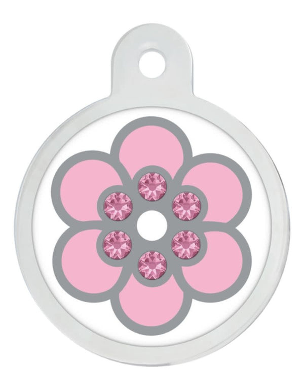 QUICK-TAG Pink & White Epoxy Flower