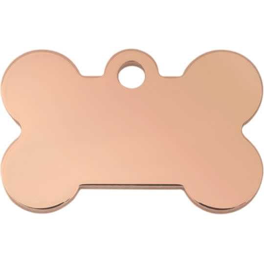 Tag Rose Gold Glitter Epoxy Bone