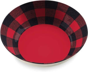 TARHONG  Dinner Bowl Buffalo Check