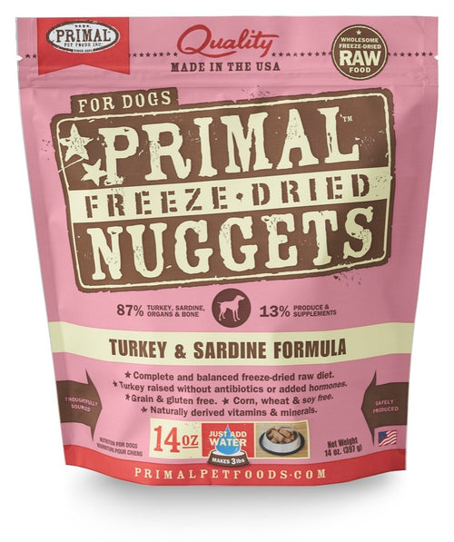 PRIMAL Turkey & Sardine Freezedried Dog Food