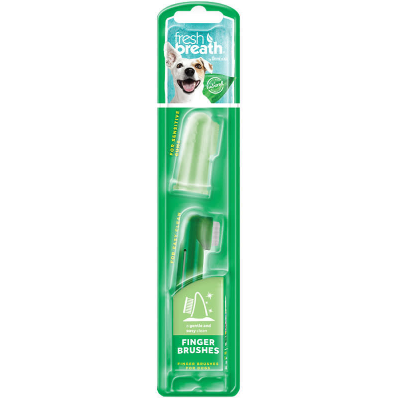 TROPICLEAN Dog Finger Brush 2pk