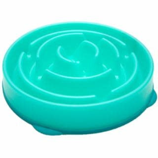 OUTWARD HOUND Fun Feeder Slo-Bowl - Teal