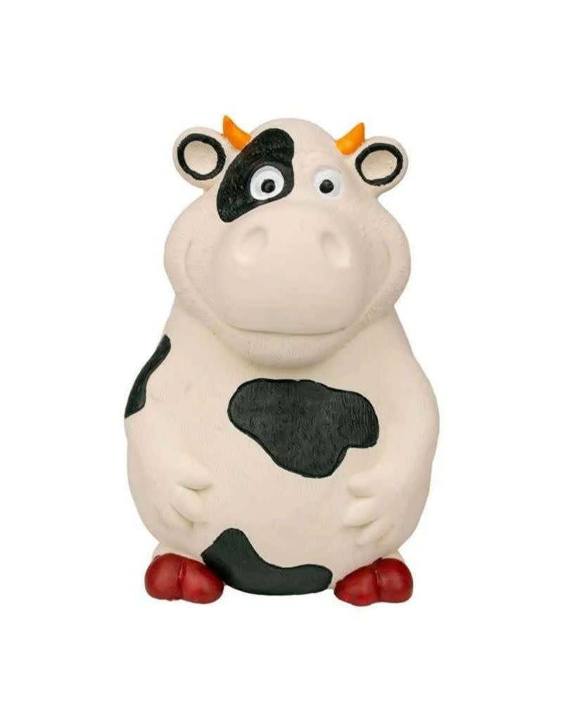 TERRITORY Latex Squeaky Dog Toy Cow 6 inch