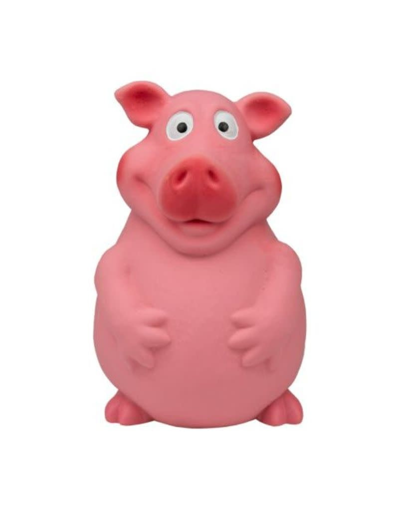 TERRITORY Latex Squeaky Dog Toy Pig 6 inch