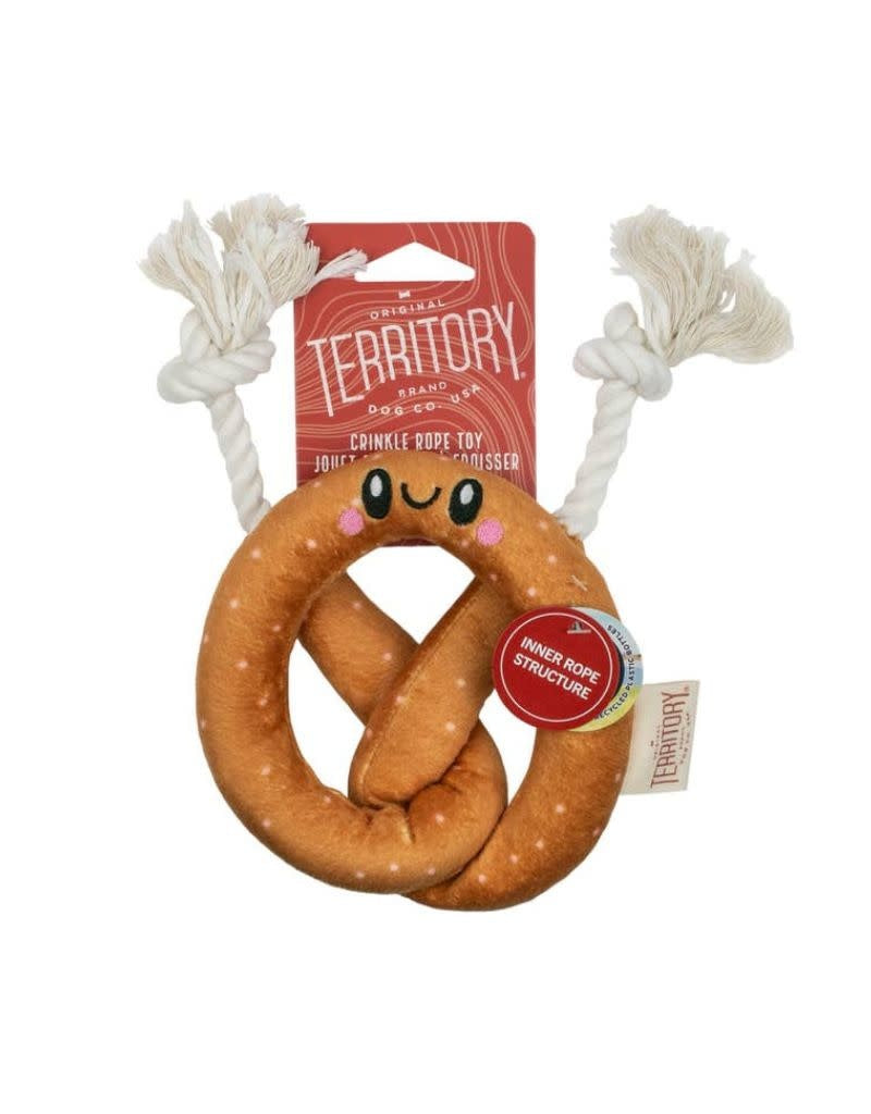 TERRITORY Plush Dog Toy Pretzel