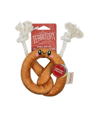 TERRITORY Plush Dog Toy Pretzel