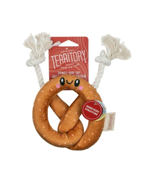TERRITORY Plush Dog Toy Pretzel