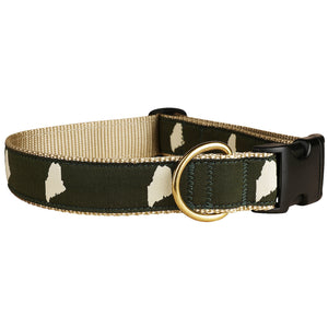 THE BELTED COW Original Maine Silhouette Dog Collar