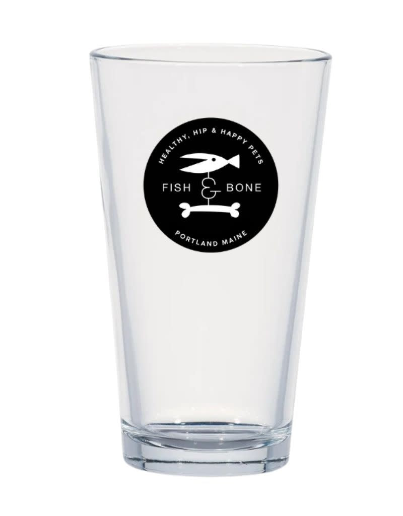 Fish & Bone Pint Glass