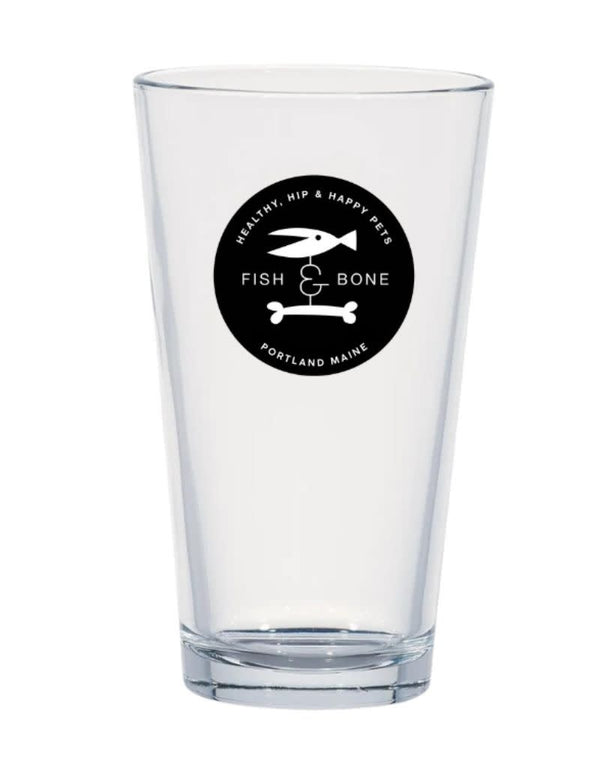 Fish & Bone Pint Glass