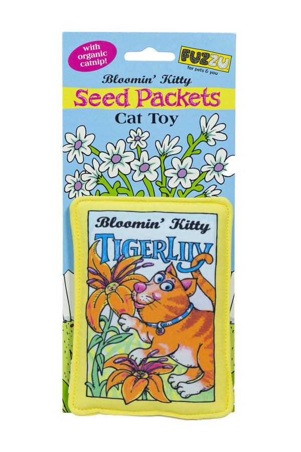 FUZZU Seed Packet Cat Toy Tiger Lily
