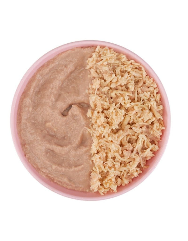 TIKI CAT Baby Chicken and Salmon Shreds Canned Cat Food Case 2.4OZ CASE/12