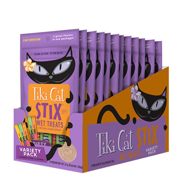 TIKI CAT Lickable Stix Variety Pack 20PK