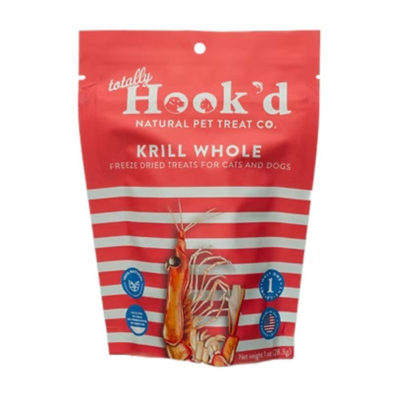 TOTALLY HOOK'D Whole Krill Dog Treat 1 OZ