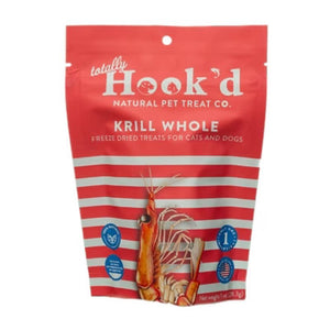 TOTALLY HOOK'D Whole Krill Dog Treat 1 OZ