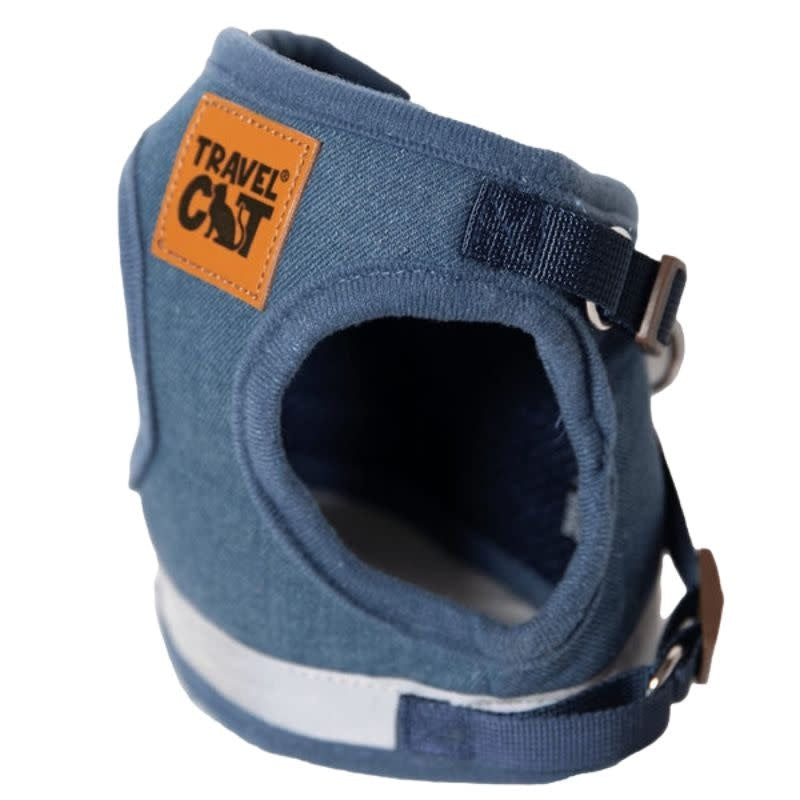 TRAVEL CAT Leash & Harness Set The Jean Jacket