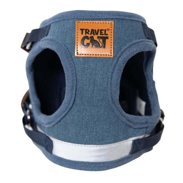 TRAVEL CAT Leash & Harness Set The Jean Jacket