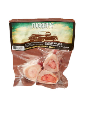 TUCKERS Frozen Bison Bones 1" 3CT