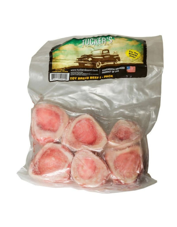 TUCKERS Frozen Raw Beef Bone Toy 6ct