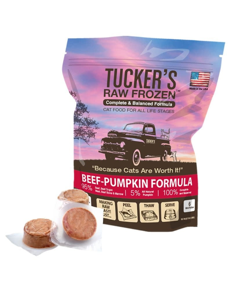 TUCKERS Frozen Raw Cat Food Beef & Pumpkin 24OZ
