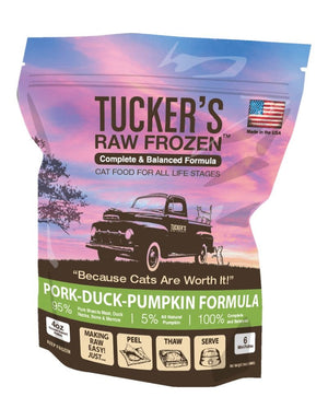 TUCKERS Frozen Raw Cat Food Pork, Duck & Pumpkin 24OZ