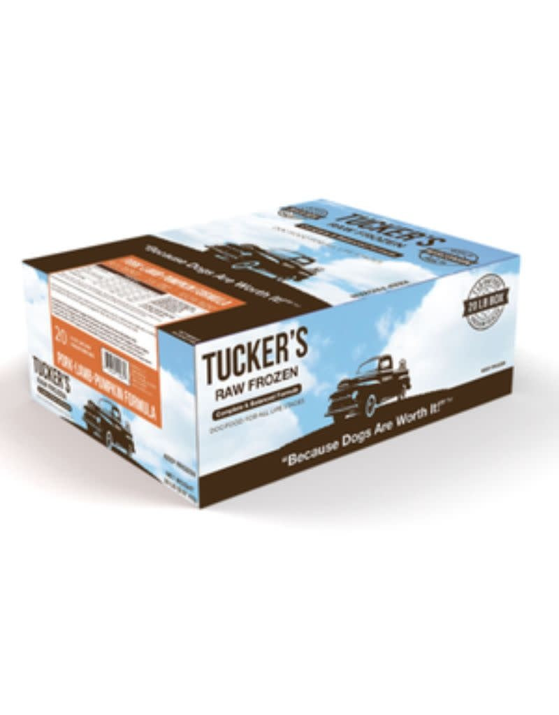 TUCKERS Frozen Raw Complete Dog Food Pork and Lamb 20lb