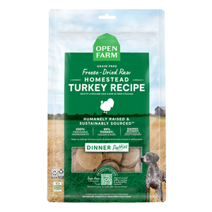 OPEN FARM Freezedried Dog Food Patties Homestead Turkey 17.5OZ