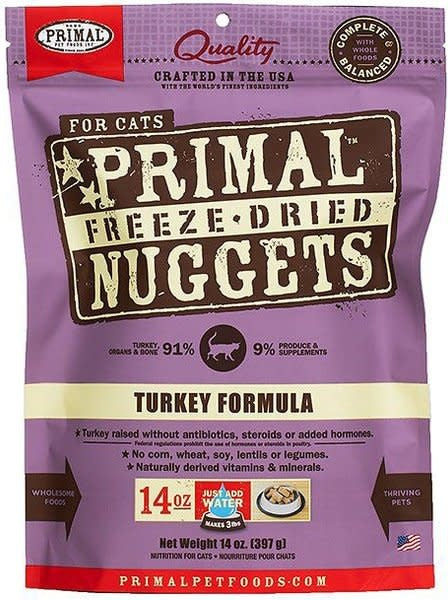 PRIMAL Turkey Freezedried Feline Food 14 oz.