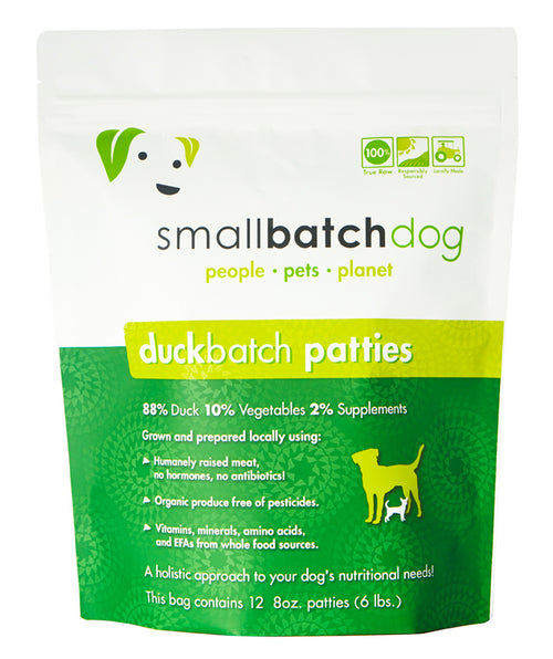 SMALL BATCH Frozen Dog Food Duck