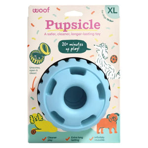 WOOF Birthday Dog Pupsicle Toy Blue