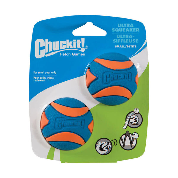 CHUCKIT Ultra Squeaker Ball 2pk.