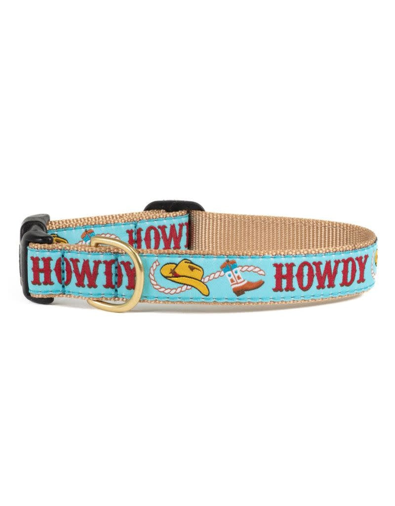 UP COUNTRY Howdy Dog Collar Blue