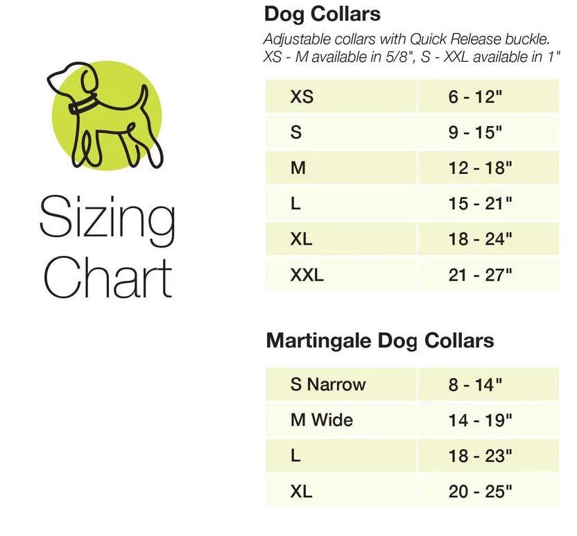 UP COUNTRY Dog Collar Ski and Surf