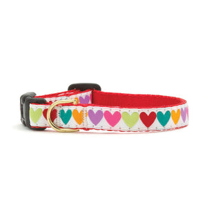 UP COUNTRY Small Breed Dog Collar Pop Hearts