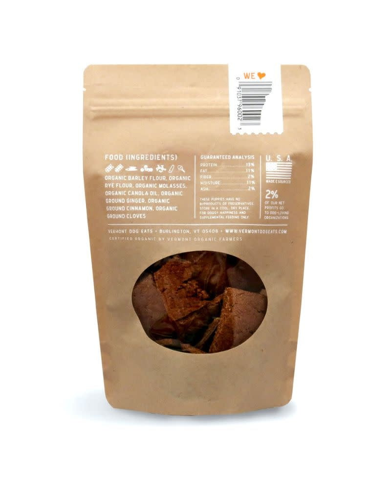 VERMONT DOG EATS Ginger's Snaps