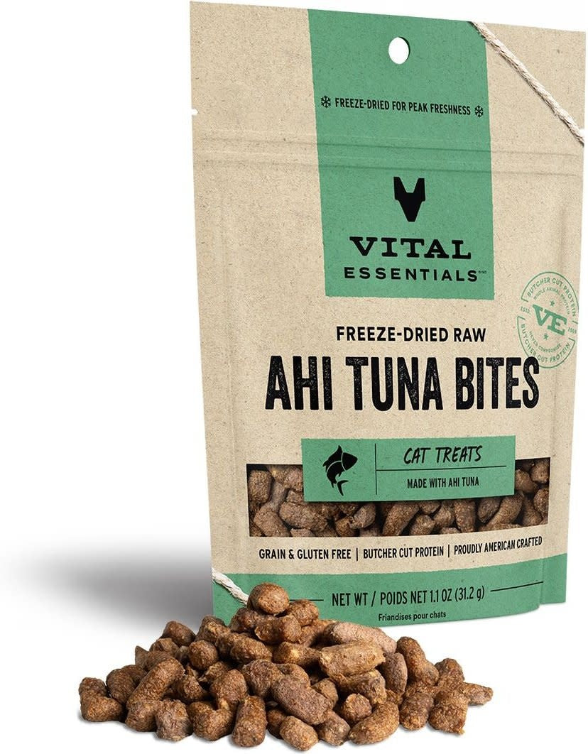 VITAL ESSENTIALS Freezedried Ahi Tuna Cat Treat 1.1 oz.