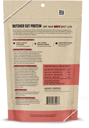 VITAL ESSENTIALS Freezedried Dog Treats Chicken Hearts