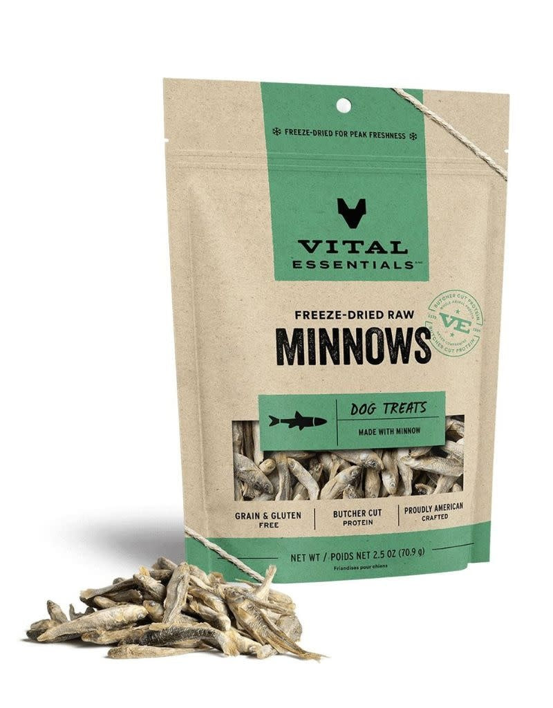 VITAL ESSENTIALS Freezedried Minnow Dog Treats