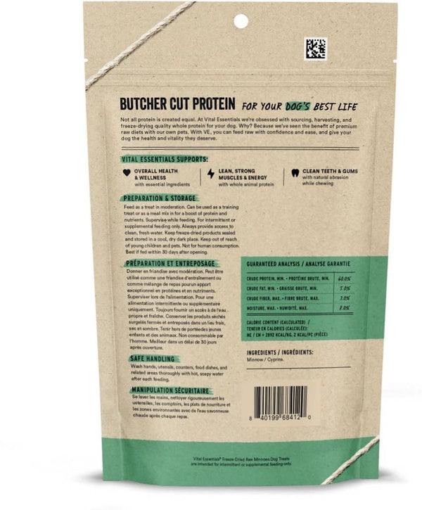 VITAL ESSENTIALS Freezedried Minnow Dog Treats