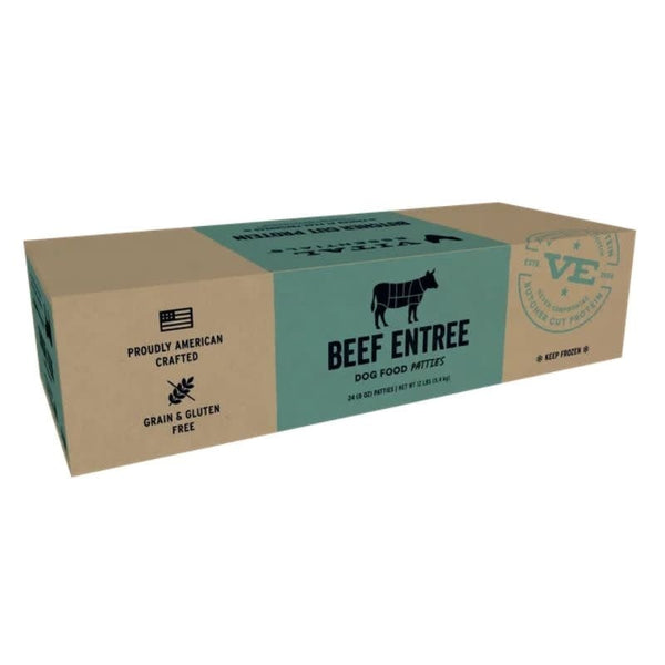 VITAL ESSENTIALS Frozen Raw Beef Dog Food  12lb Bulk