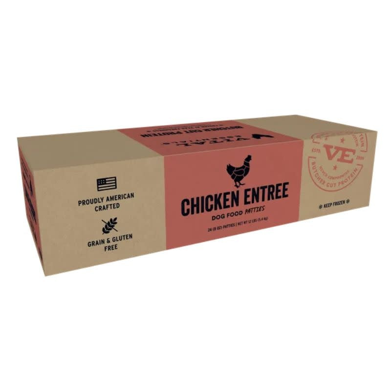 VITAL ESSENTIALS Frozen Raw Chicken Dog Food  12lb Bulk