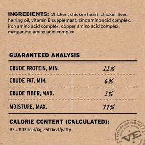 VITAL ESSENTIALS Frozen Raw Chicken Dog Food 6lb.